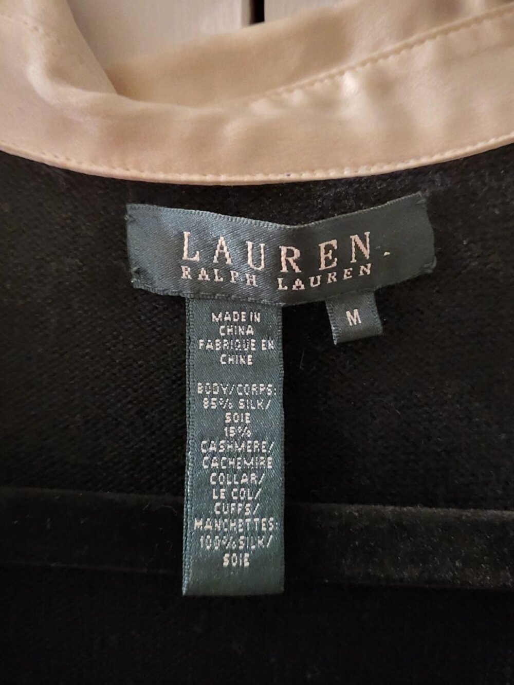 Lauren Ralph Lauren Silk & Cashmere Sweater - Size M - Picture 3 of 10